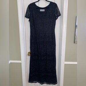 Jessica Howard Black Sparkle Maxi Dress